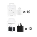 پک 20 عددی شارژر سه پین SAMSUNG 25W اصل چین